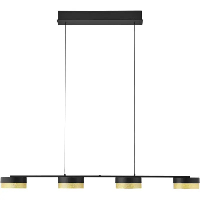 Offre Limitée Lumimart | Suspension Mesh Or/Noir Fer 110 cm 150 cm