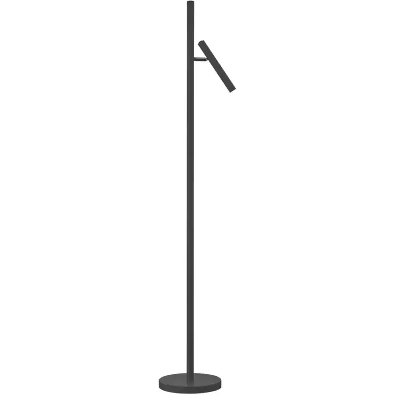 Jusqu'à Épuisement Des Stocks Lumimart | Lampadaire Streak Noir Métal 25 cm 134 cm Rotatif/Inclinable
