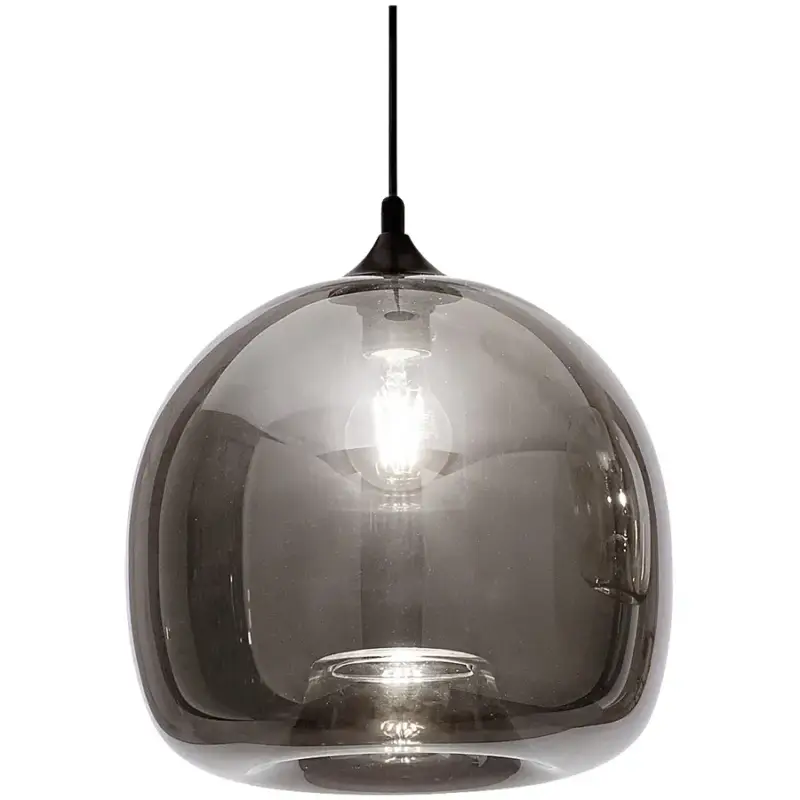Lumimart | Suspension Elisa L Gris Verre 23 cm 21 cm Nouvelle Collection