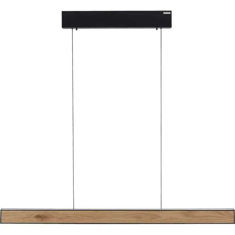 Offre Spéciale Lumimart | Suspension Pure Noir Aluminium/Bois 8.2 cm 240 cm