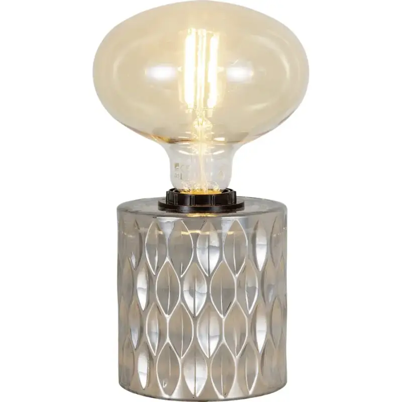 Marque Lumimart | Lampe de table Anisa Argent Verre 10 cm 12 cm