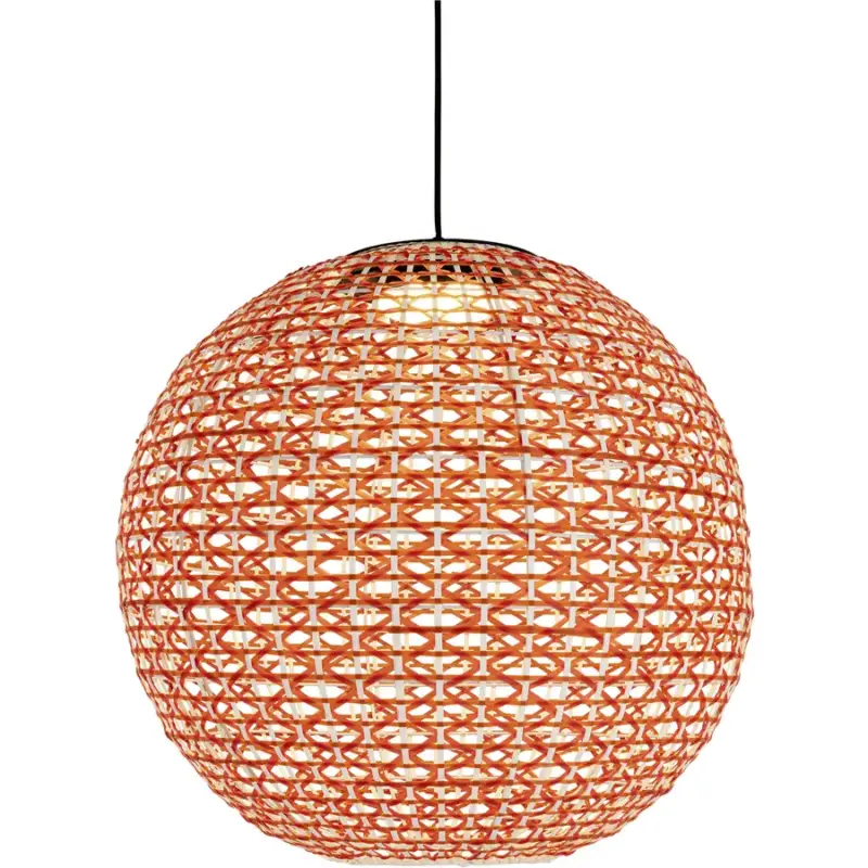 Offre Du Jour Lumimart | Suspension Eliana Orange/Blanc Plastique/Métal 40 cm 160 cm