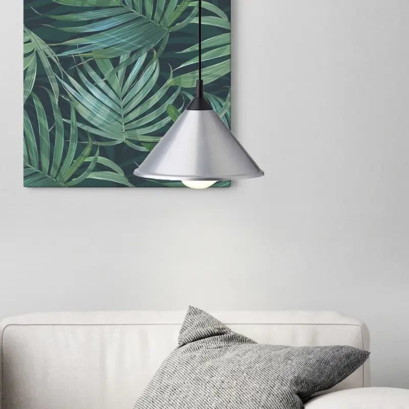 Offre Limitée Suspension fil BISTRO 1x75W E27 TITANE