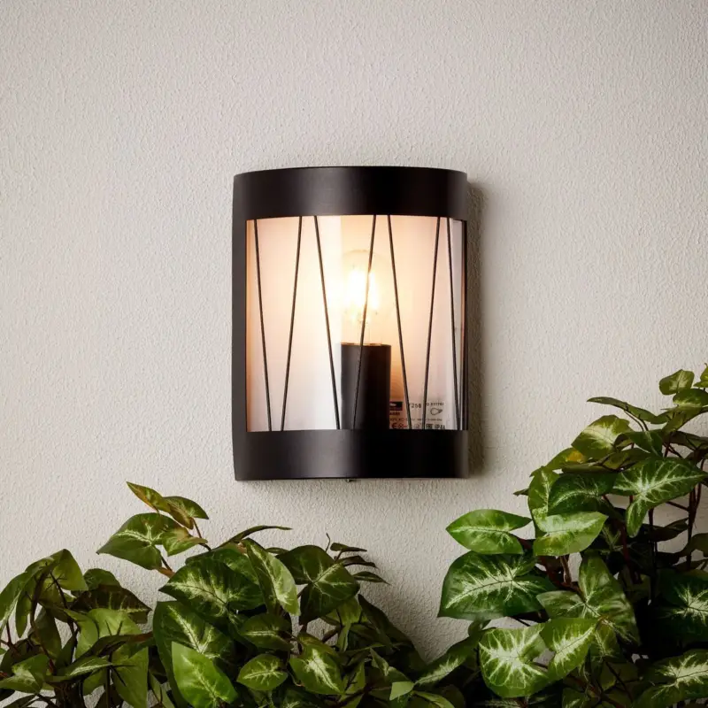 Applique extérieur REED Noir 1x60W 44680/63 Meilleur Choix
