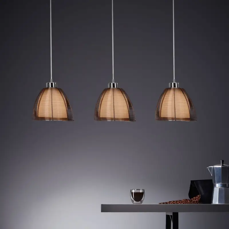 Suspension Bar RELAX 3x60W E27 Brun-chrome Produit De Marque