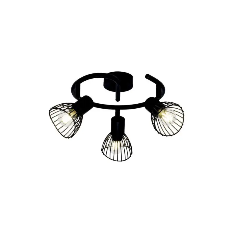 Applique murale ELHI 3x40W E14 Noir Offre Spéciale