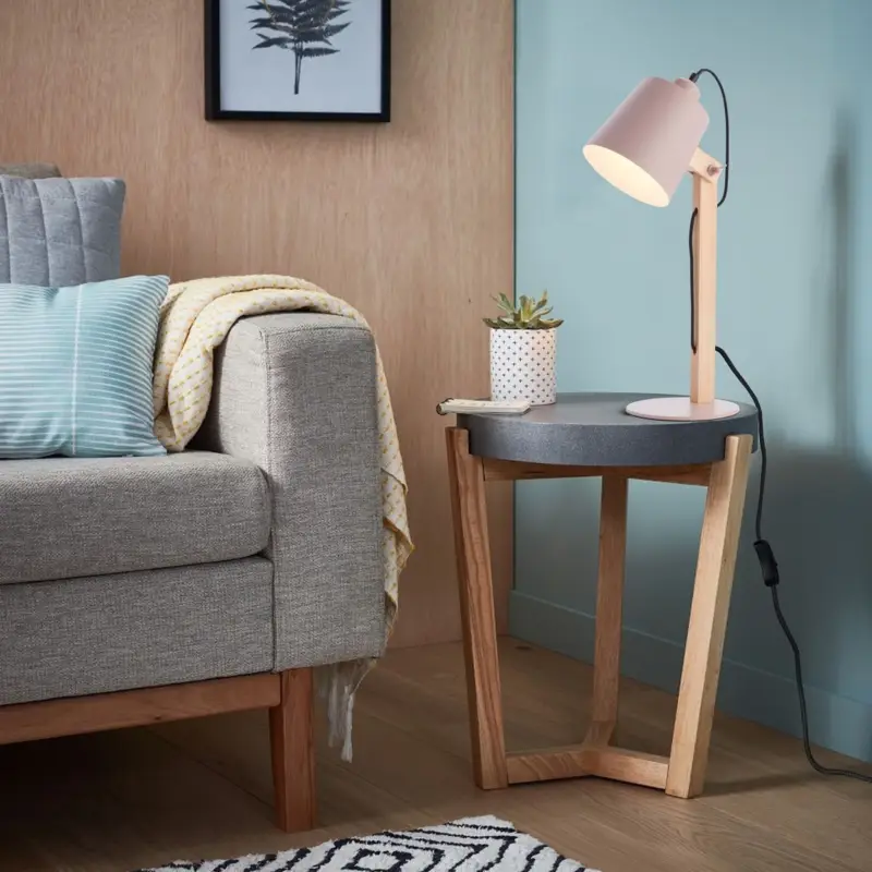 Lampe de table SWIVEL 1x30W E27 Rose mat Affaire À Saisir