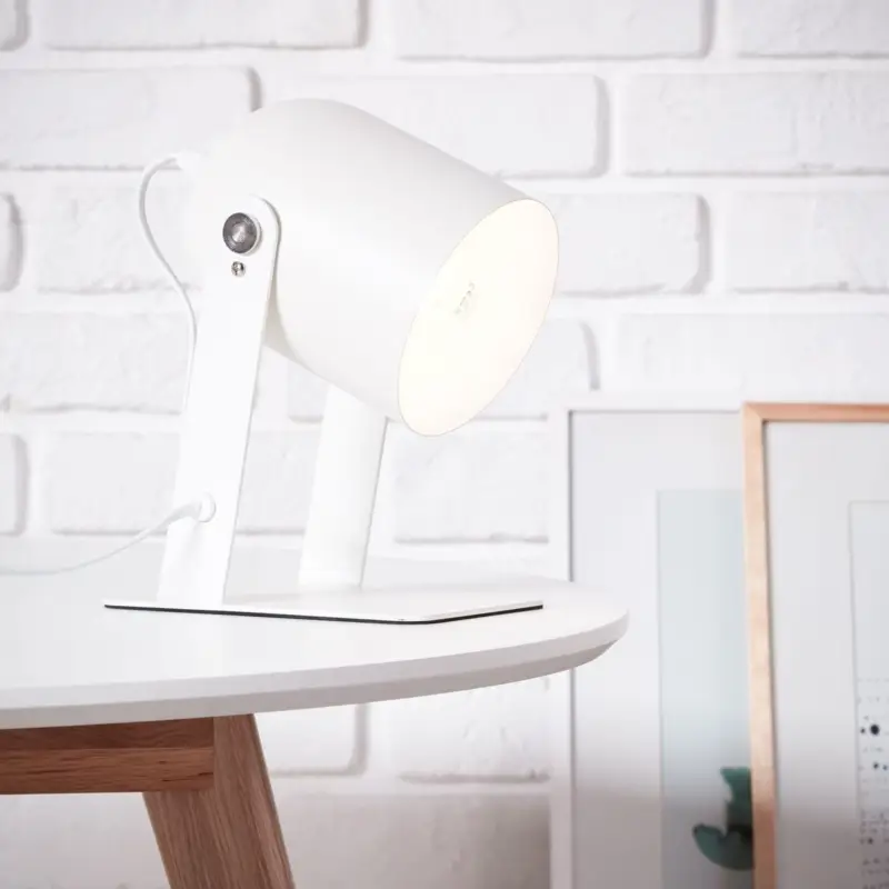 Lampe de table YAN 1x30W E27 Blanc Petit Prix