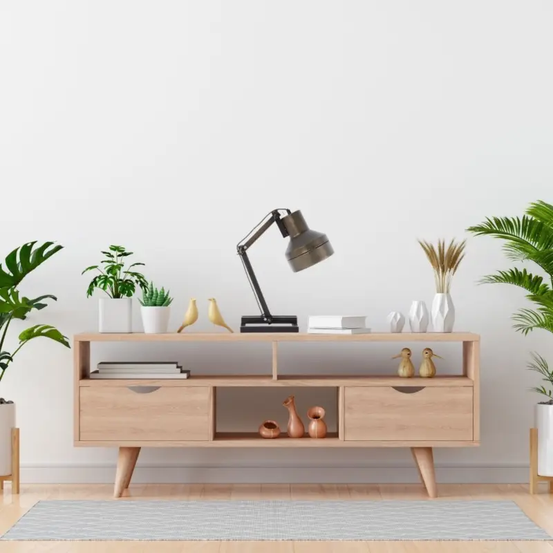 Lampe de table HARDWORK 1x28W E27 métal patiné Offre Exclusive