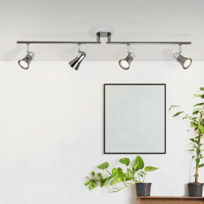 Expédition Rapide Plafonnier orientables JUPP LED 4x3W GU10 CHROME NOIR