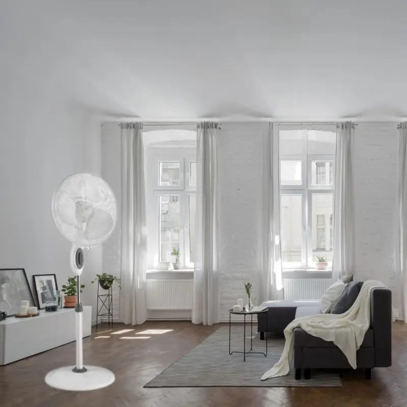 Ventilateur sur pied Greyhound Blanc 50W Solde