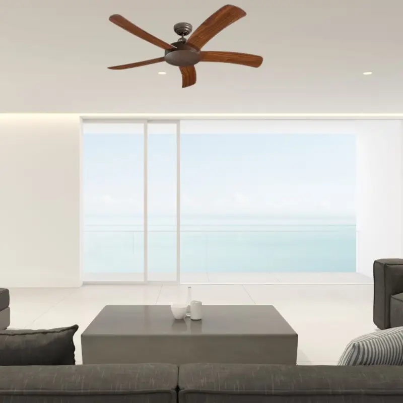 Soldes Ventilateur de plafond Falcetto 132cm Marron Noyer
