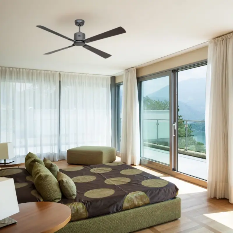 Ventilateur de Plafond Eco Neo III 132cm Basalte Wengé Gris WiFi Acheter En Ligne