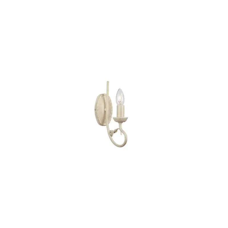 Applique Murale Olivia 1x60W Blanc doré Super Prix