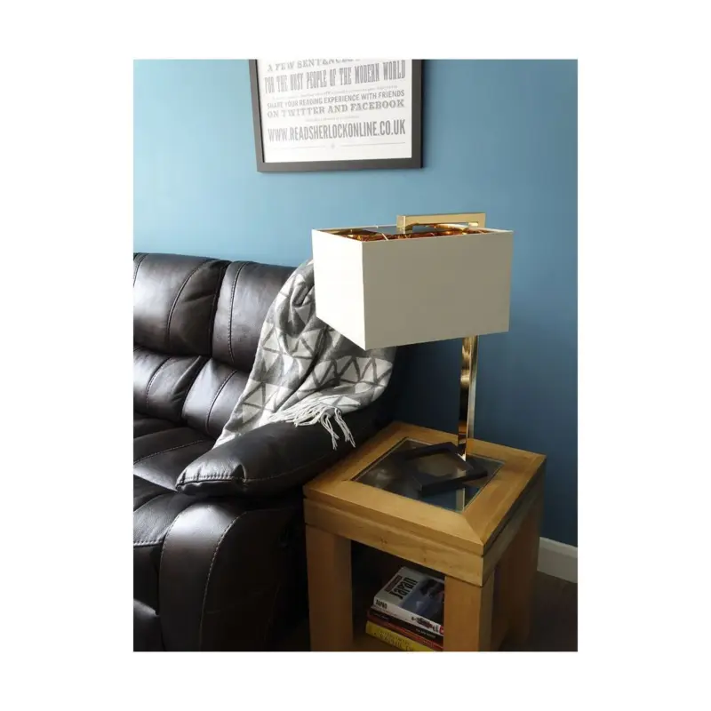 Jusqu'à Épuisement Des Stocks Lampe Plein Marron Or 1x60W E27