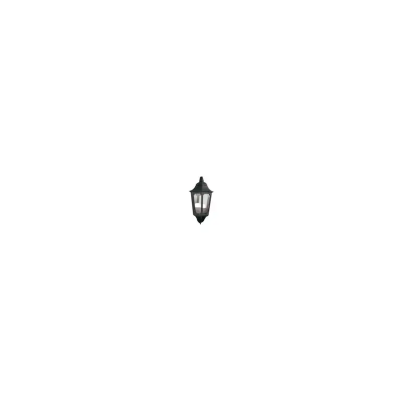 Acheter Direct Applique Murale demi lanterne Parish 1x100W Noir