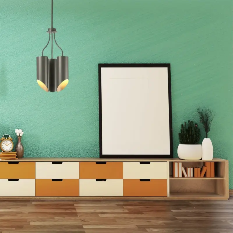 Offre Exclusive Lustre Quinto Gris Nickel 3x60W E27
