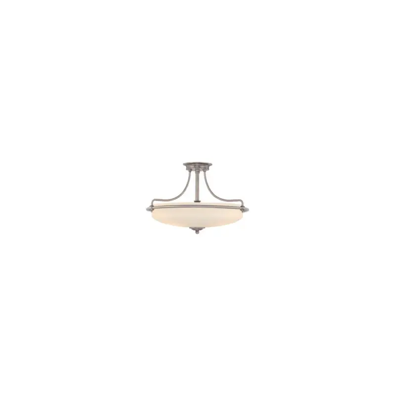 Plafonnier Griffin 4x100W Nickel Antique Haute Qualité
