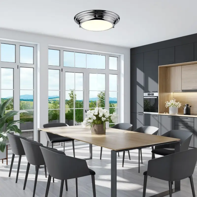 Plafonnier Welland Chrome 1x25W LED Solde