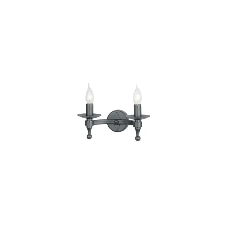 Applique Murale Warwick 2x60W Gris anthracite Paiement Sécurisé