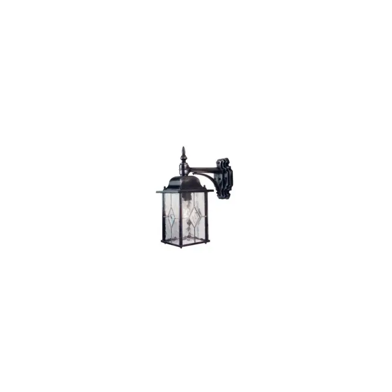 Remise Applique Murale descendante Wexford 1x100W Noir argenté