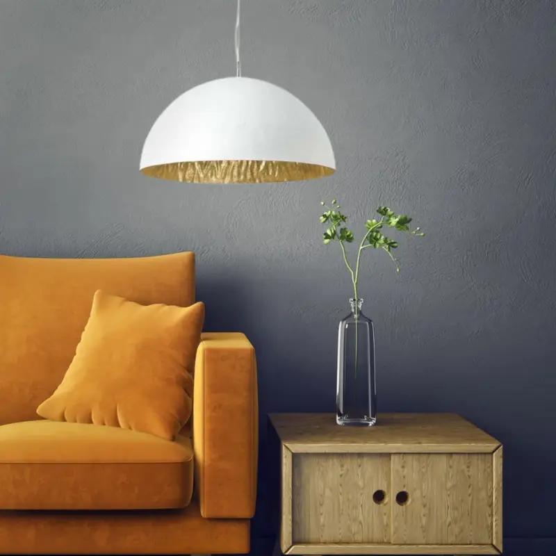 Soldes Suspension blanc + or Magma P