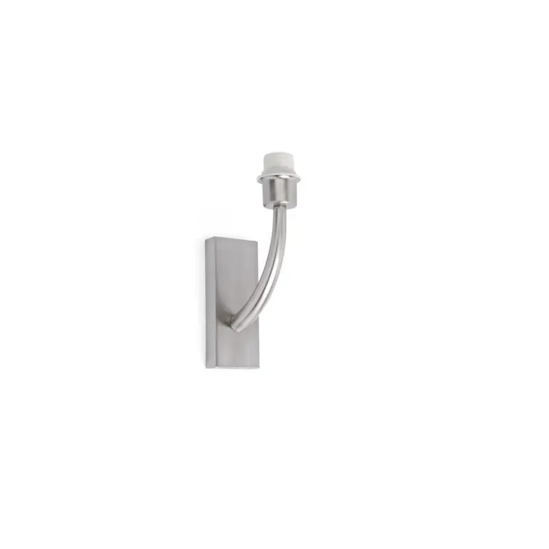 Authentique Applique Murale Rem Nickel Satiné Mat 1xE27 Max 15W