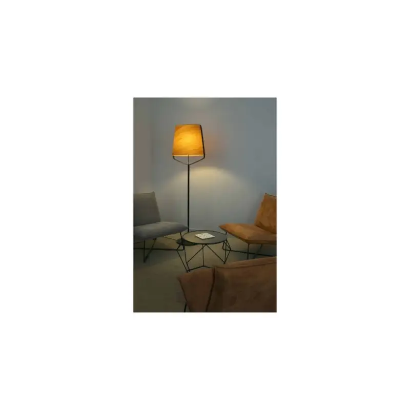 Lampadaire Interieur Noir Bois Stood 1xE27 20W Max Prix Cassé