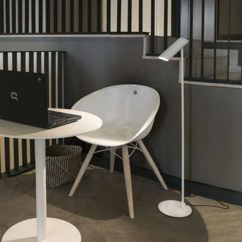 Lampadaire Blanc 1L 11W – LINK Usine Directe