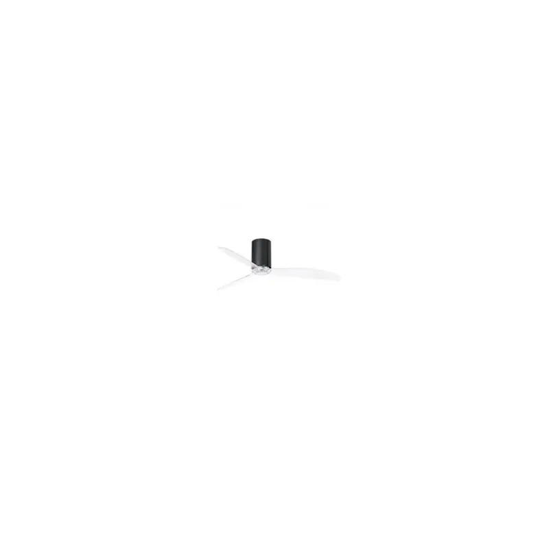 Dernière Chance Ventilateur de plafond Mini Tube 128cm Noir Brillant Transparent