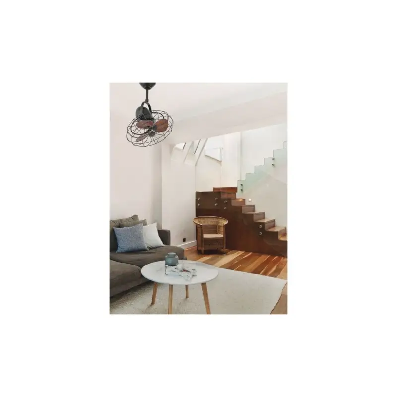 Ventilateur de Plafond et mural Keiki 43cm Brun Marron Certifié