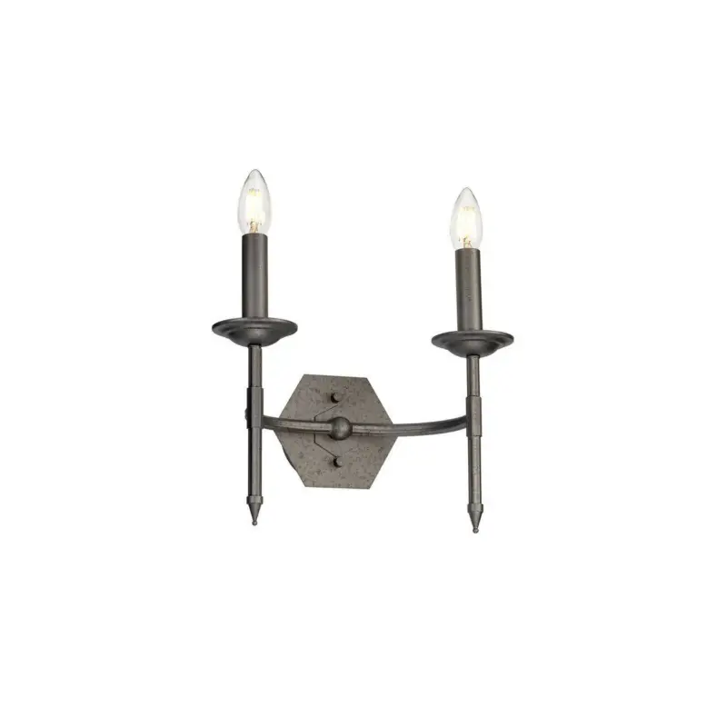Expédition Rapide Applique Murale Crown Fer 2x60W E14