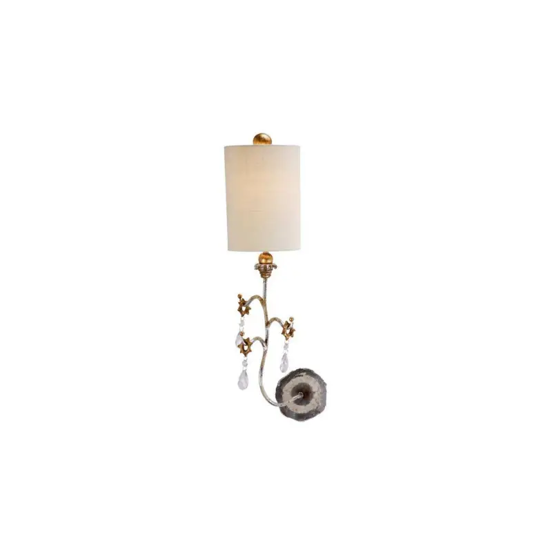 Applique Murale Tivoli Argenté Crème 1x60W E27 Produit De Marque