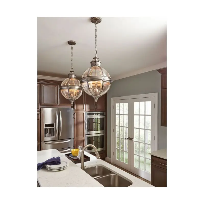 Lustre Adams 4x60W Argent foncé Nouvelle Collection