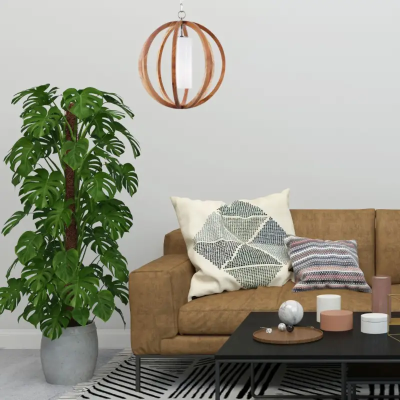 Suspension Allier Bois Acier 1x60W E27 Offre Du Jour
