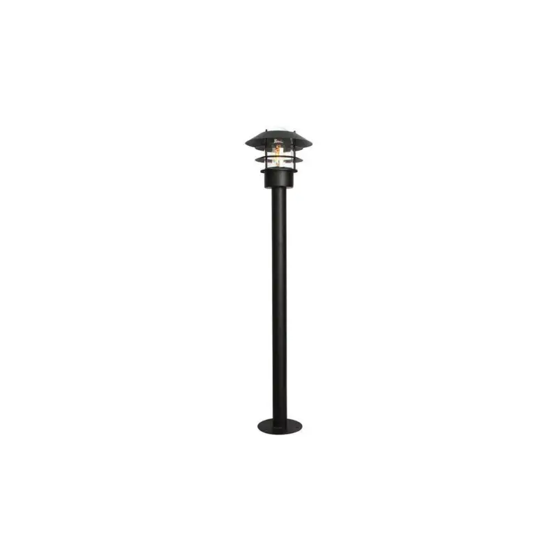 Bon Plan Borne Exterieur Helsingor Noir 1x60W E27 H1000mm