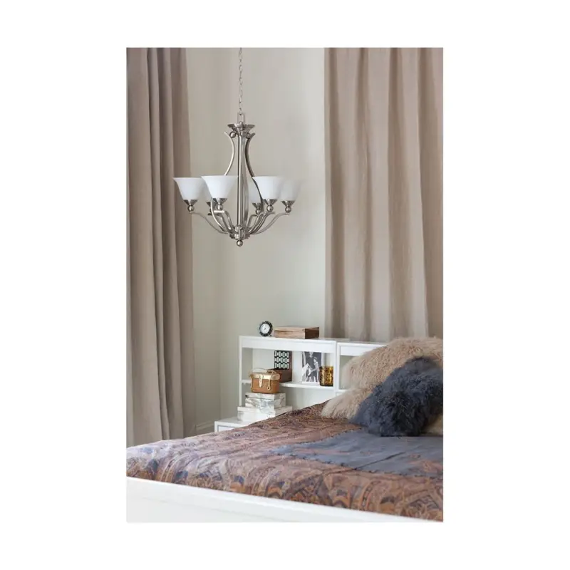 Prix Choc Lustre Bolla 5x100W Argent