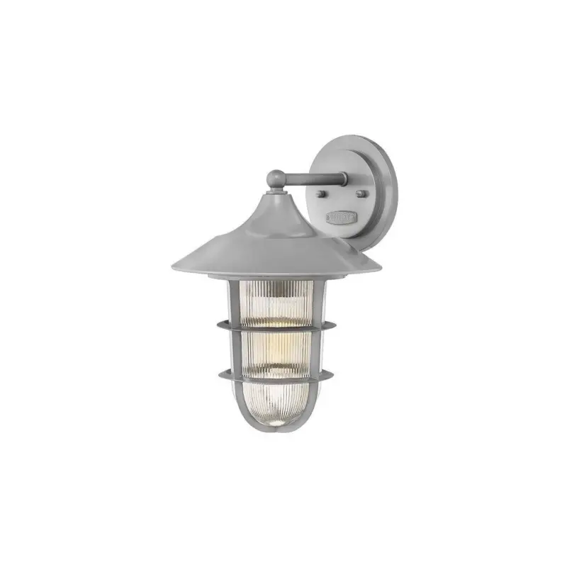 Applique Murale Exterieur Marina Argenté 1x100W E27 H365mm Acheter Direct