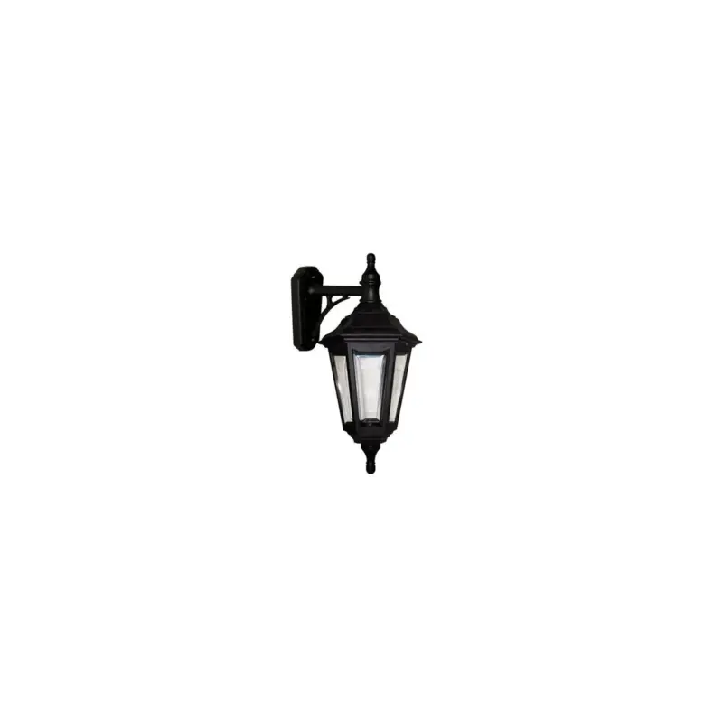 Paiement Sécurisé Applique Murale lanterne Kinsale 1x100W Noir