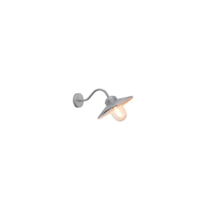 Livraison Express Applique Extérieure Klampenborg 1x60W E27 Argenté