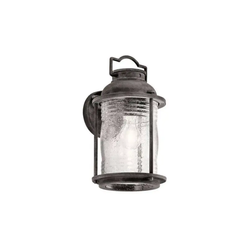 Retour Gratuit Applique Murale Exterieur Ashland Bay Zinc 1x60W E27 H346mm