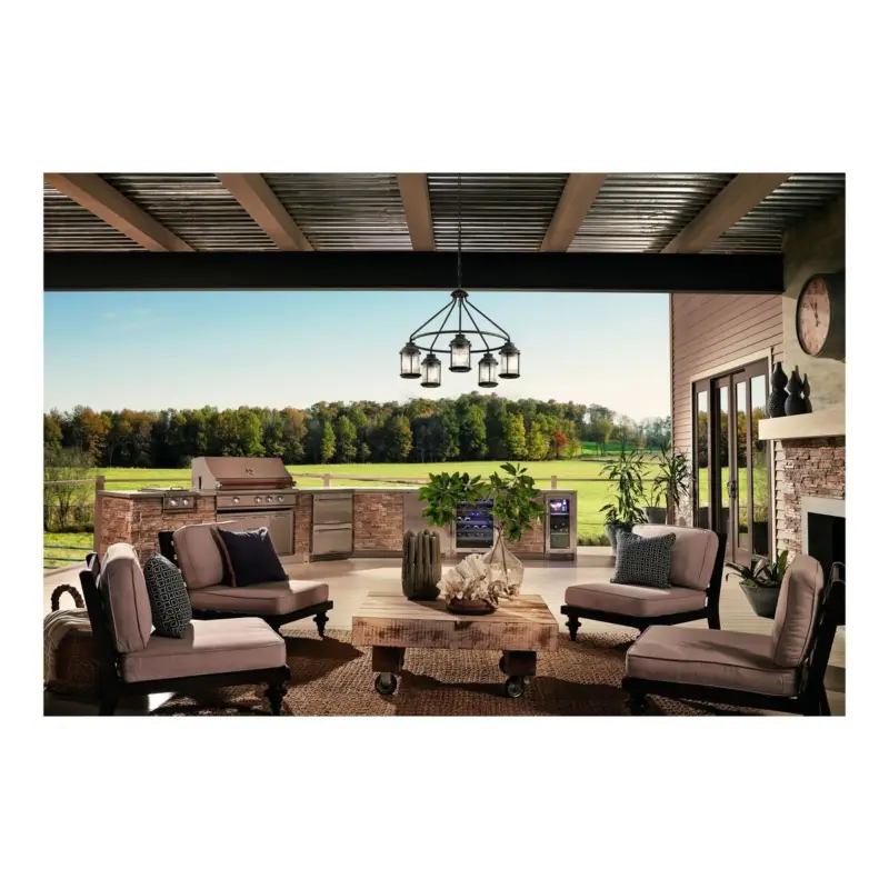 Bon Plan Lustre Exterieur Ashland Bay Zinc 5x60W E27