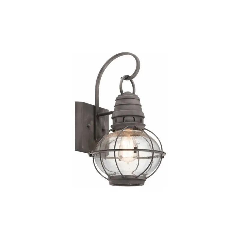 Expédition Rapide Applique Murale Exterieur Bridge Point Zinc 1x60W E27 H405mm