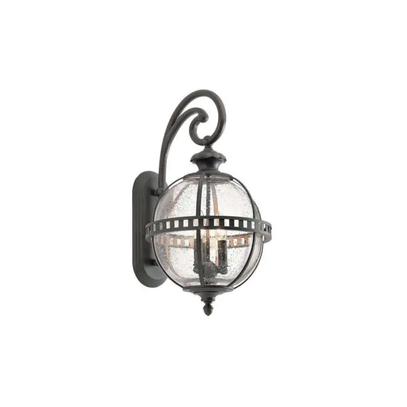 Applique Murale Exterieur Halleron Anthracite 3x60W E14 Soldes