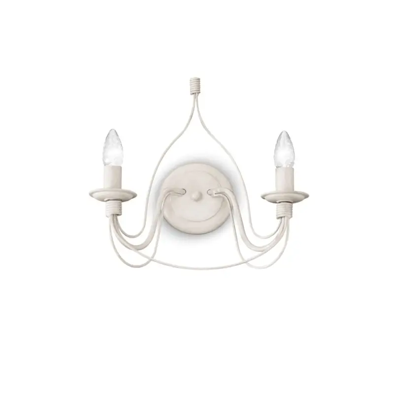 Haute Qualité Applique murale CORTE Blanc vieilli 2x40W