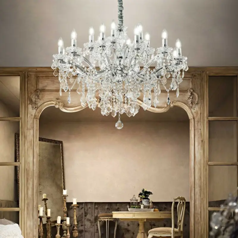 Lustre FLORIAN Chrome 18x40W Meilleur Choix