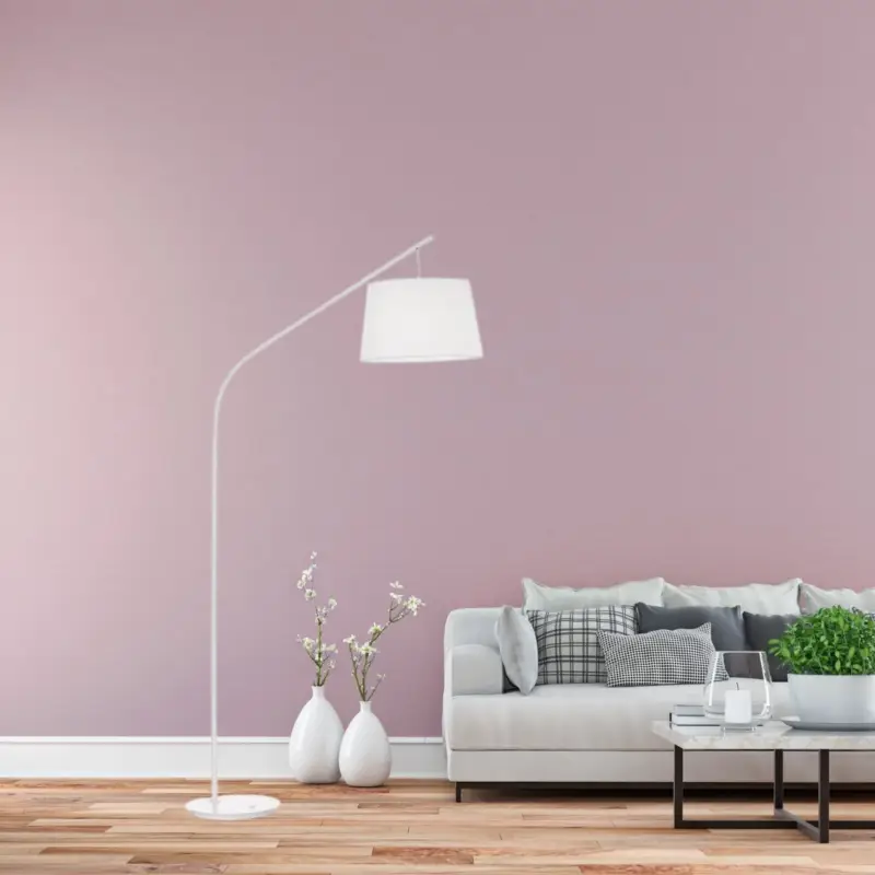 Lampadaire DADDY Blanc 1x60W Vente Directe