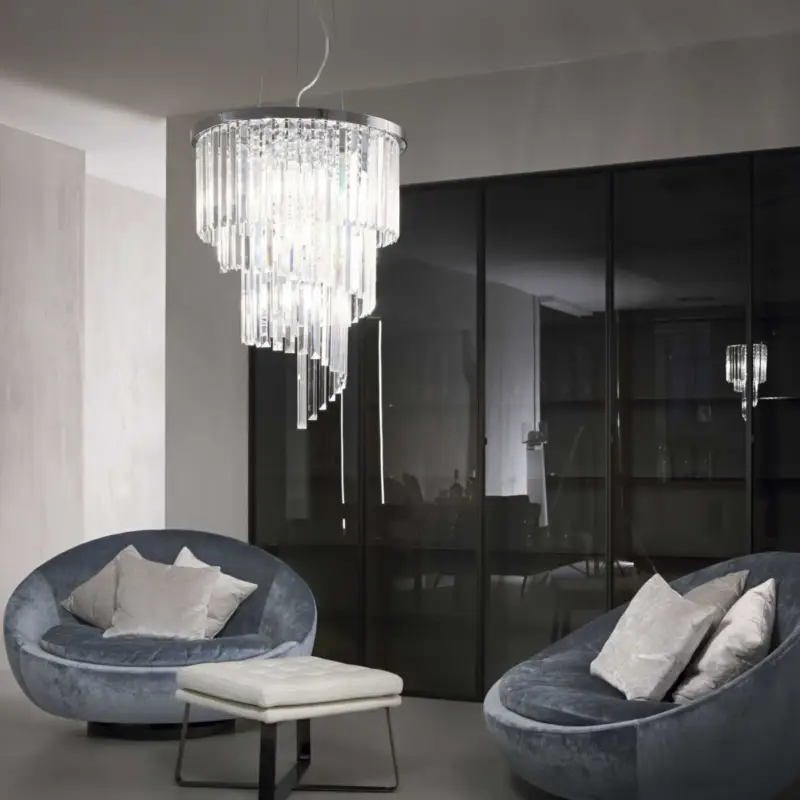 Bon Plan Lustre CARLTON SP12 Transparent 40W max