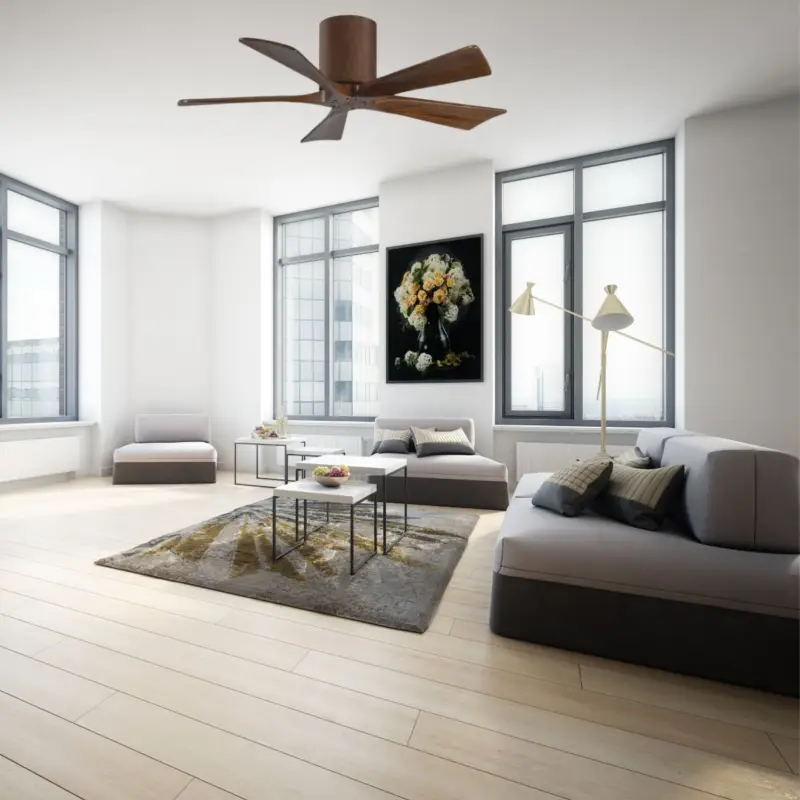 Ventilateur de Plafond Irene-5H 106cm Noyer Prix Choc