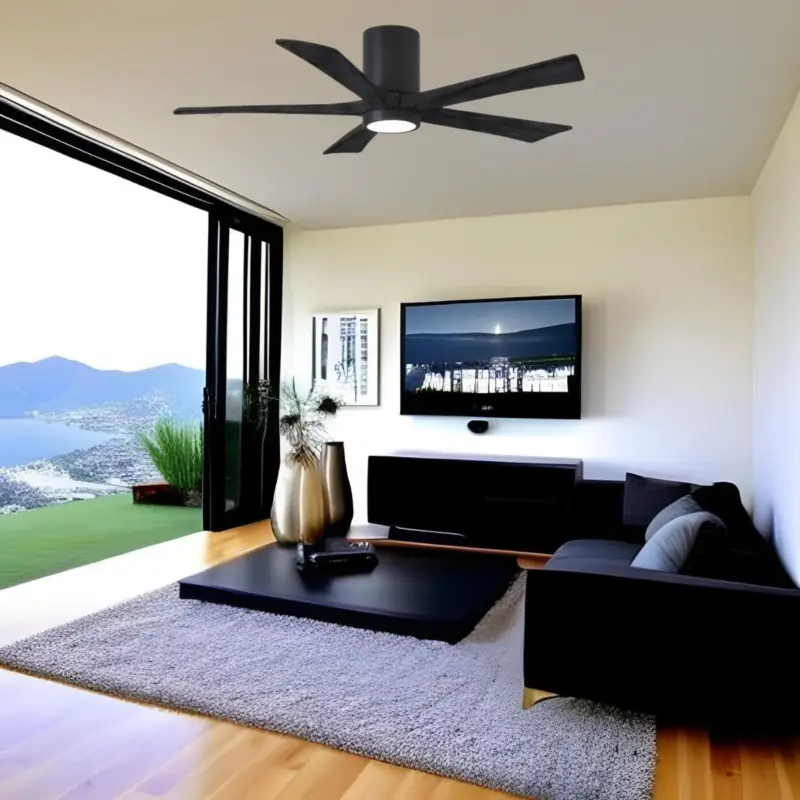 Ventilateur Plafonnier avec lumiere Irene 106cm Noir Achat Immédiat
